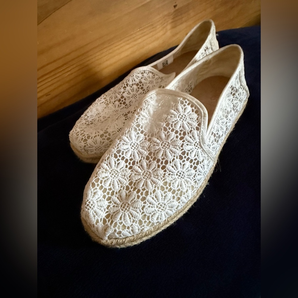 Lace Slip-On Espadrilles
